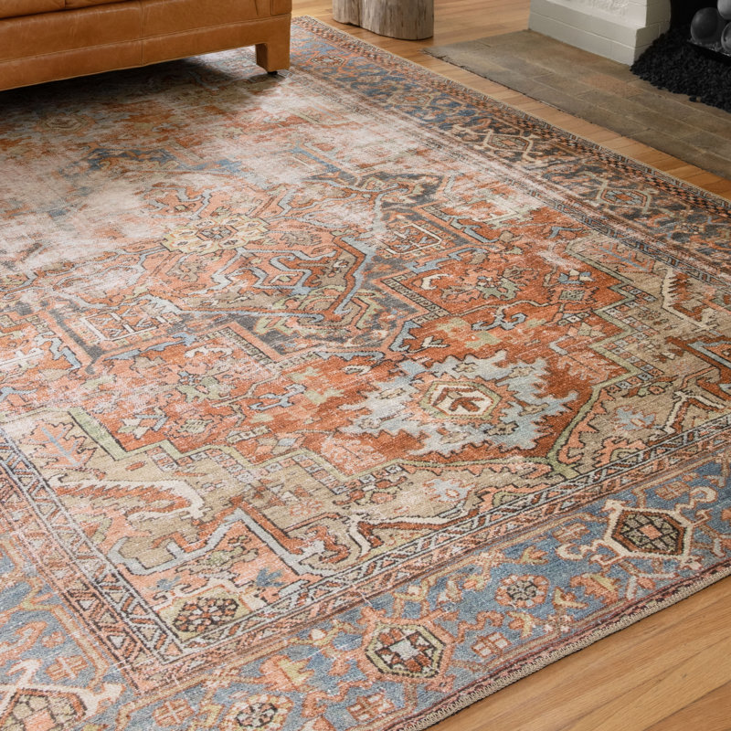 Joss & Main Skye Oriental Terracotta Area Rug & Reviews Wayfair Canada